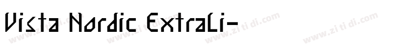Vista Nordic ExtraLi字体转换